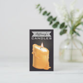 自家製パーソナライズされたキャンドル |手作りキャンドル 名刺 (スタンド正面)