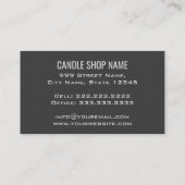 自家製パーソナライズされたキャンドル |手作りキャンドル 名刺 (裏面)