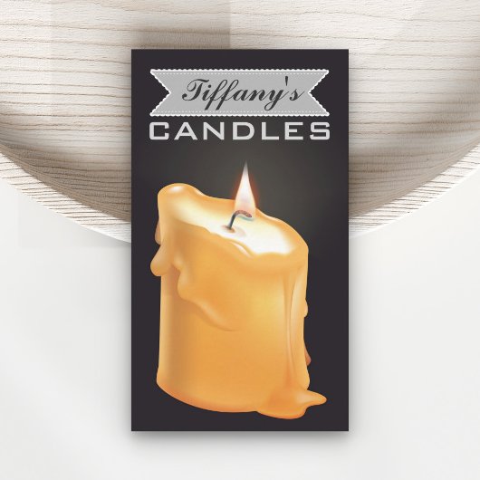 自家製パーソナライズされたキャンドル |手作りキャンドル 名刺