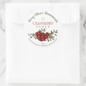自家製パーソナライズされたクランベリーソーレーベル ラウンドシール (バッグ)