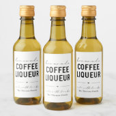 自家製パーソナライズされたコーヒーリキュールラベル ワインラベル (ボトル)