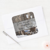 自家製パーソナライズされたシロップのラベル スクエアシール (封筒)