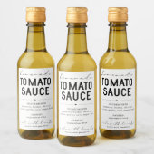 自家製パーソナライズされたトマトソースラベル ワインラベル (ボトル)
