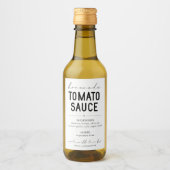自家製パーソナライズされたトマトソースラベル ワインラベル (正面)