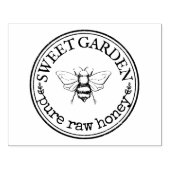 自家製パーソナライズされたハニービーロゴカスタム ラバースタンプ (インプリント)