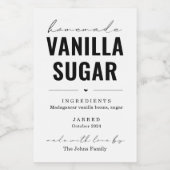 自家製パーソナライズされたバニラシュガーラベル ワインラベル (シングルラベル)