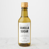 自家製パーソナライズされたバニラシュガーラベル ワインラベル (正面)