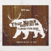 自家製パーソナライズされたビアラベル ビールラベル (シングルラベル)