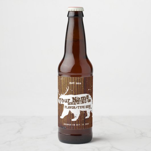 自家製パーソナライズされたビアラベル ビールラベル (正面)