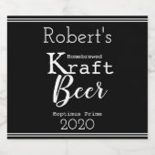 自家製パーソナライズされたビール ビールラベル (シングルラベル)