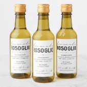 自家製パーソナライズされたロソリオボトルラベル ワインラベル (ボトル)