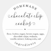 自家製パーソナライズされた食品シール ラウンドシール (正面)