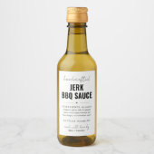 自家製パーソナライズされたBBQソースボトルラベル ワインラベル (正面)