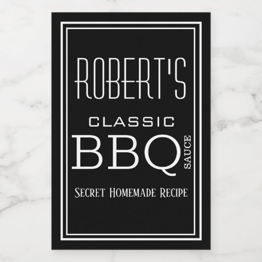 自家製パーソナライズされたBBQソーレーベル フードラベル (シングルラベル)