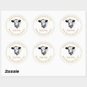 自家製ビーフジャーキーラベル ラウンドシール (シート)