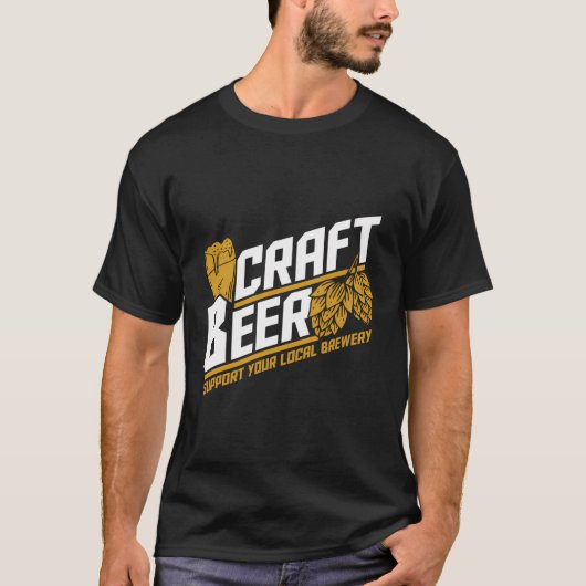 自家製ビール醸造Ipaクラフトビールを飲む Tシャツ (正面)