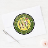 自家製ビーンサラダラベルテンプレート ラウンドシール (封筒)