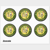 自家製ビーンサラダラベルテンプレート ラウンドシール (シート)