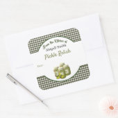 自家製ピクルスとレリッシュのスクエアステッカー スクエアシール (封筒)