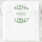 自家製ピックルラウンドステッカー ラウンドシール (バッグ)