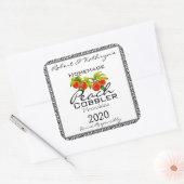 自家製ピーチコブラームーンシャインパーソナライズされた スクエアシール (封筒)