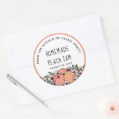 自家製ピーチプロダクト桃&ブロッサム ラウンドシール (封筒)