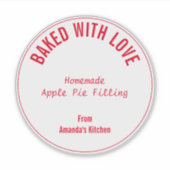 自家製フードクリスマスカスタムギフトパーティー特典 シール (正面)