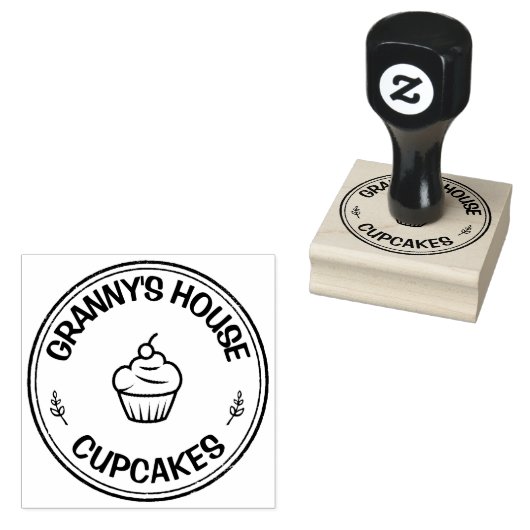 自家製フードベーカリーパーソナライズされたロゴ ラバースタンプ (押印)