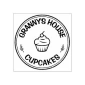 自家製フードベーカリーパーソナライズされたロゴ ラバースタンプ (インプリント)