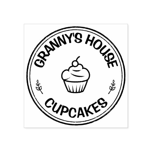 自家製フードベーカリーパーソナライズされたロゴ ラバースタンプ (インプリント)