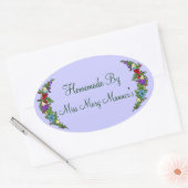 自家製フードラベルフルーツ 楕円形シール (封筒)