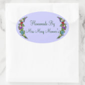 自家製フードラベルフルーツ 楕円形シール (バッグ)