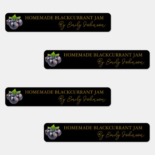 自家製ブラックカラントジャムシンシールラベル ラベル (グループ)