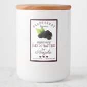 自家製ブラックベリーリキュールボトルラベル | フードラベル (正面)