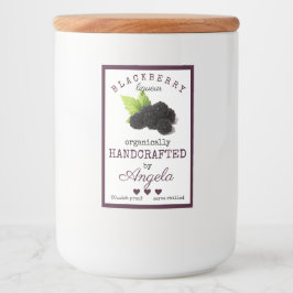 自家製ブラックベリーリキュールボトルラベル | フードラベル