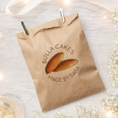 自家製ブラーケーキジャマイカ焼いたーケーキメイド フェイバーバッグ (クリップ留めされた状態)