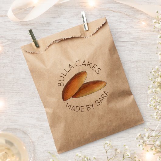 自家製ブラーケーキジャマイカ焼いたーケーキメイド フェイバーバッグ (クリップ留めされた状態)