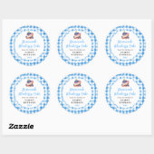 自家製ブルーベリーケーキ食品ラベル ラウンドシール (シート)