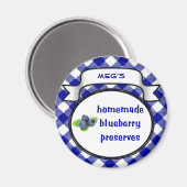 自家製ブルーベリーシザーズ マグネット (正面/裏面)