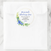 自家製ブルーベリージャムキャニングラベル ラウンドシール (バッグ)