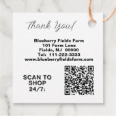 自家製ブルーベリージャムQRコード フェイバータグ (裏面)