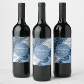 自家製ブルーベリーワインサイダーパーソナライズされた ワインラベル (ボトル)