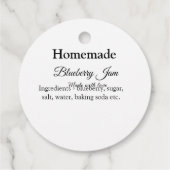 自家製ブルーベリーyジャム作りラブアッド文字 フェイバータグ (裏面)