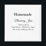 自家製ブルーベリーyジャム作りラブアッド文字 マグネット<br><div class="desc">デザイン</div>