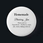 自家製ブルーベリーyジャム作りラブアッド文字 缶バッジ<br><div class="desc">デザイン</div>