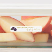 自家製プラムジャム薄いラベル ラベル (貼付)