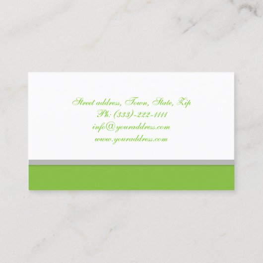 自家製ヘルシースイーツ&ケーキシンプルモダン 名刺 (裏面)