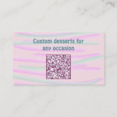 自家製ヘルシーデザート&ケーキの水彩 名刺 (裏面)