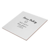 自家製ベーカリーあなたのテキスト名を追加カスタムする タイル (側面)