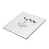 自家製ベーカリーあなたのテキスト名を追加カスタムする タイル (側面)